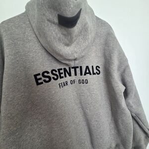 Essentials Heather Gray Hoodie